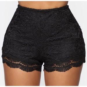 Fashion Nova 🌺 No More Chances Lace Shorts - NWOT